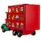 14" Red Children Advent Calendar Storage Truck Christmas Décor